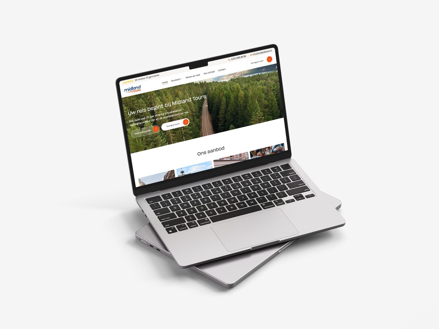 Mockup macbook Midland Tours